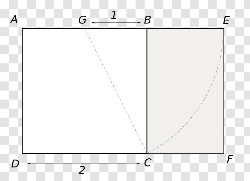 Golden Ratio Line Angle Composition - Diagram Transparent PNG