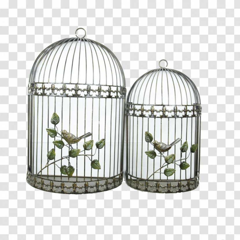 Birdcage Wall Metal Shelf - Birdcages And Birds Transparent PNG