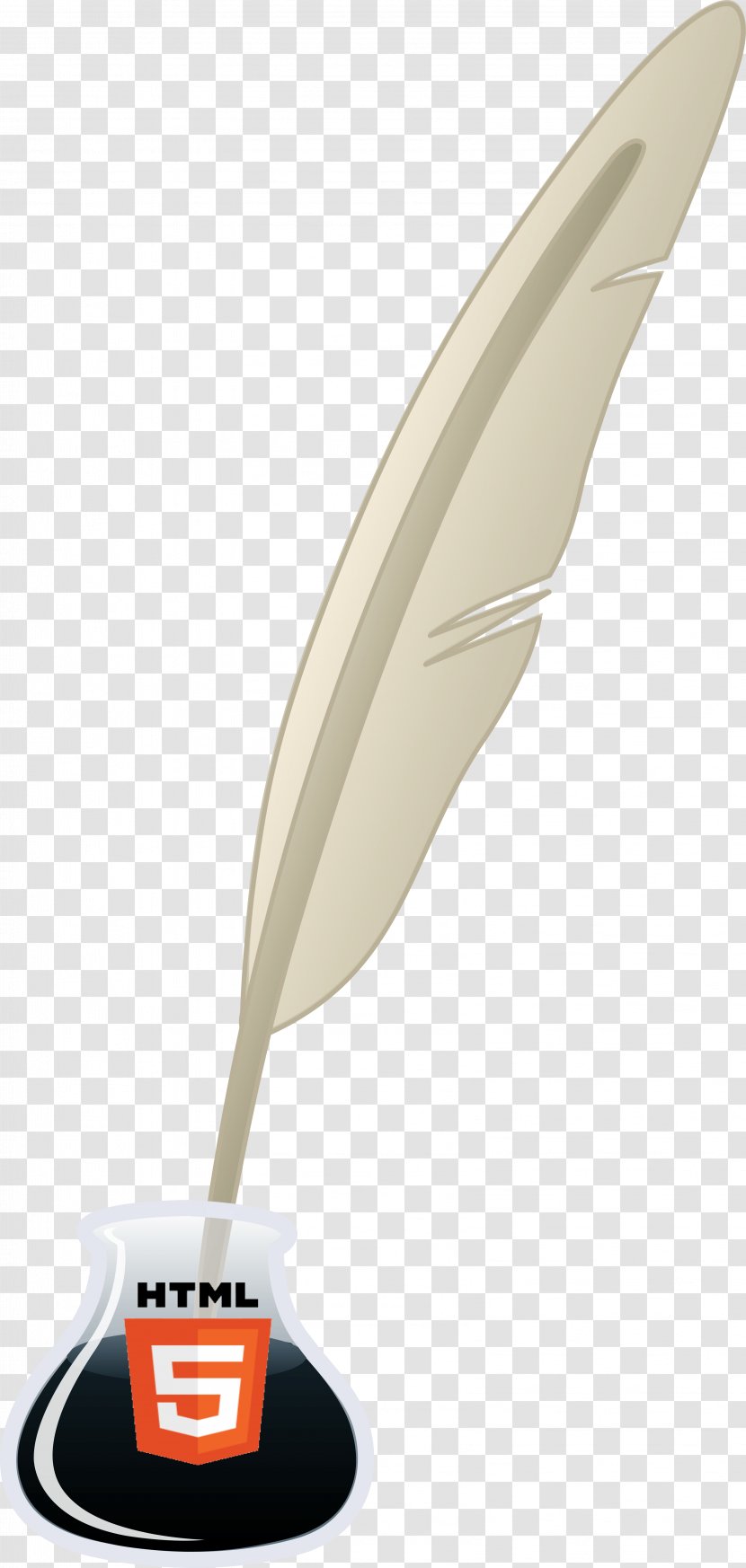 Ink Quill Pen Clip Art - Feather Transparent PNG