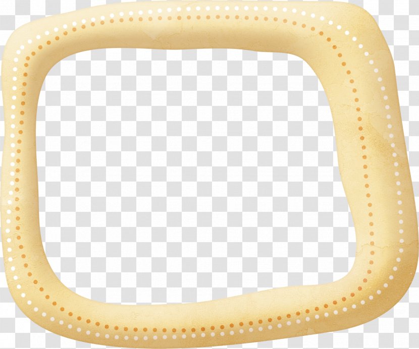 Yellow Pattern - Rectangle - Brown Frame Transparent PNG