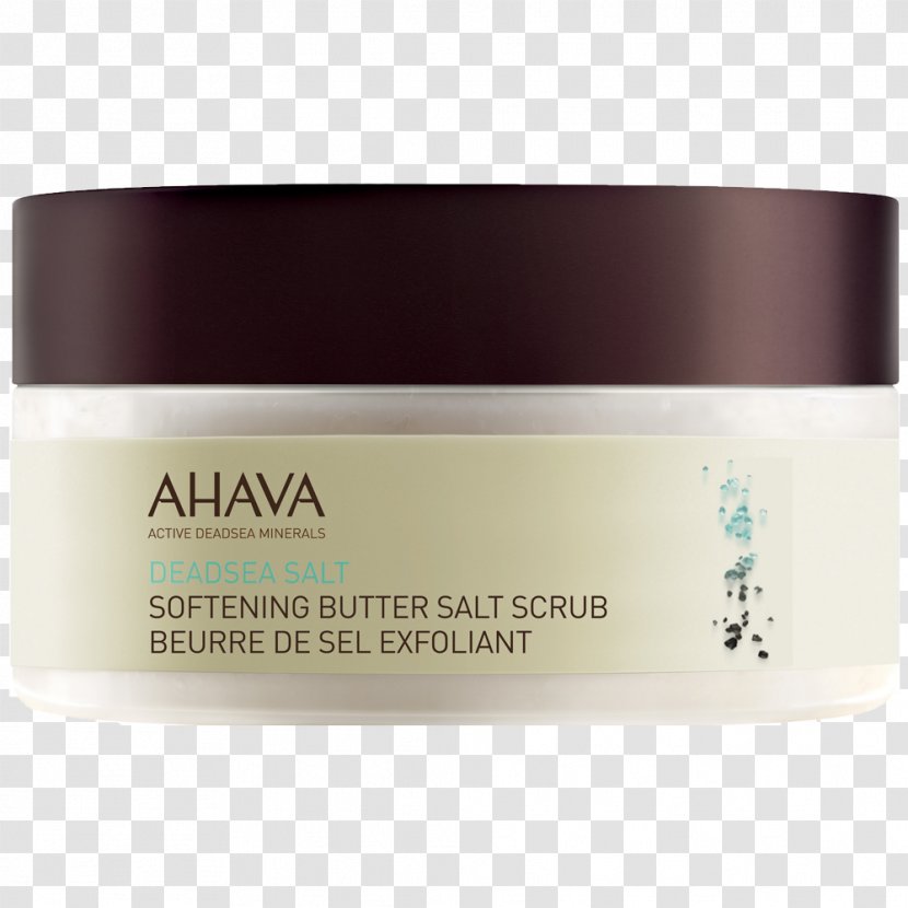 Dead Sea Salt Cream Lotion AHAVA - Butter - Mud Transparent PNG