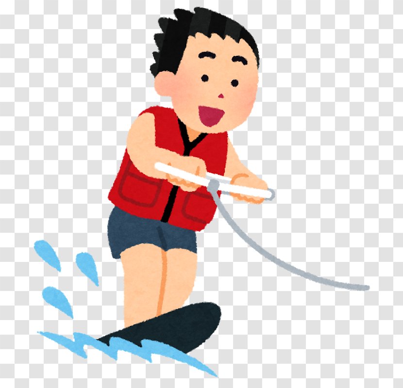 Water Skiing いらすとや Clip Art - Watercolor Transparent PNG