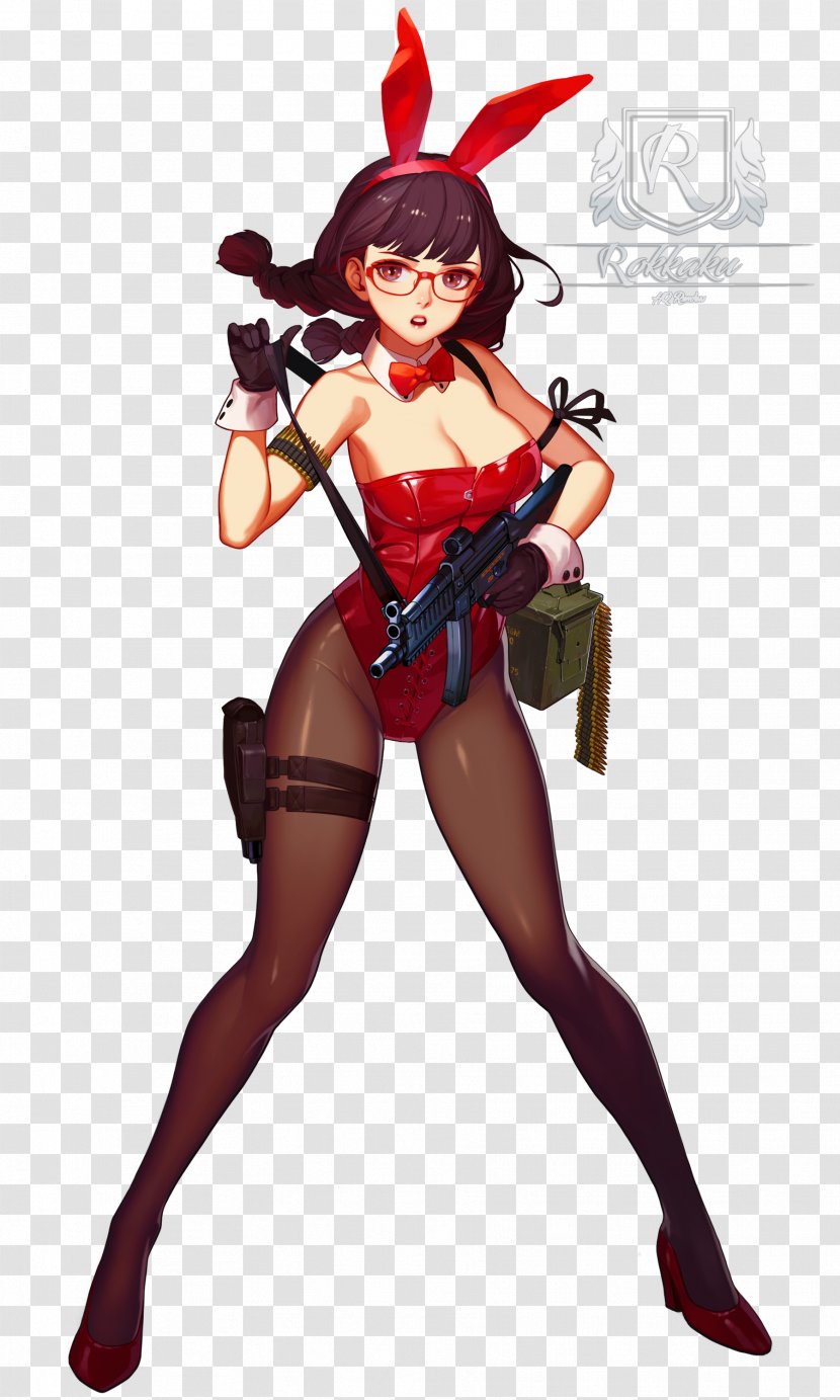 Black Survival Character Design Female - Tree - Bunny Ears Transparent PNG