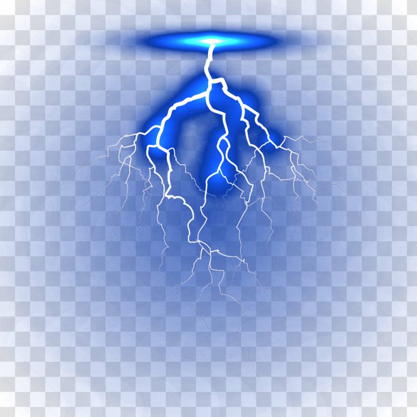 Electric Current Lightning Electricity - Blue Flash Transparent PNG