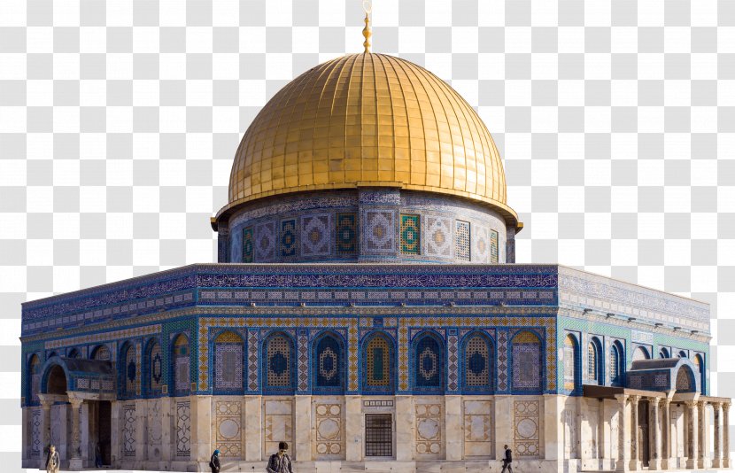 Dome Of The Rock Temple Mount Old City Olives Umayyad Caliphate - Tourism Transparent PNG