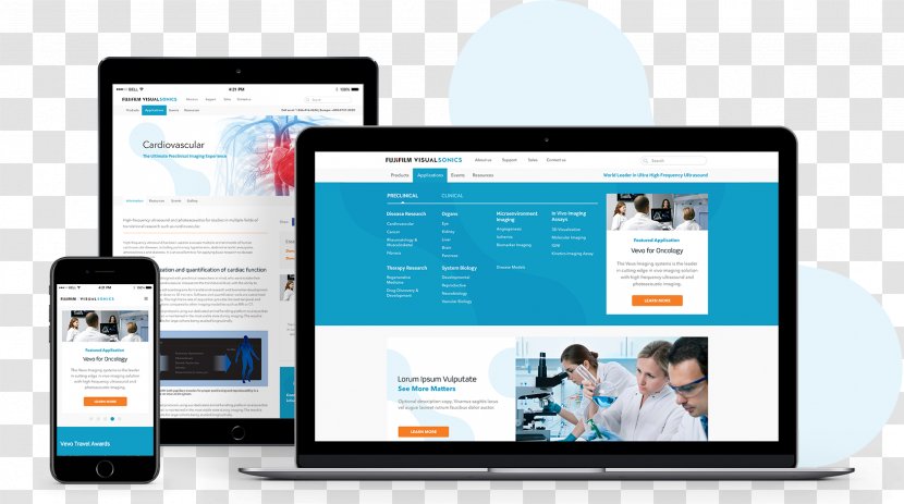 Web Development Digital Marketing Page Responsive Design - Mock Showcase Transparent PNG