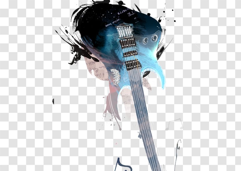 Electric Guitar Poster - Flower Transparent PNG