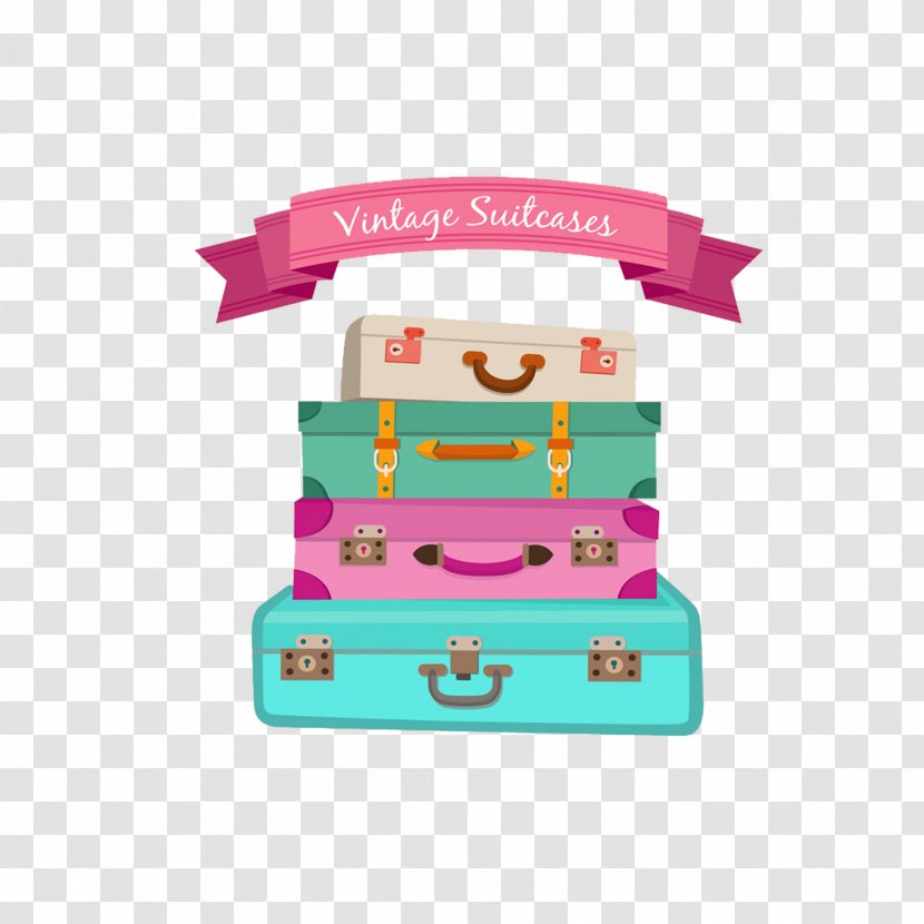 Suitcase Baggage Travel Hayla TV - Color Stacked Suitcases Transparent PNG