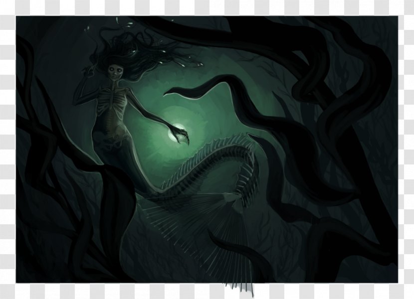Art Mermaid Legendary Creature Silly Bat - Legend - Deep Transparent PNG