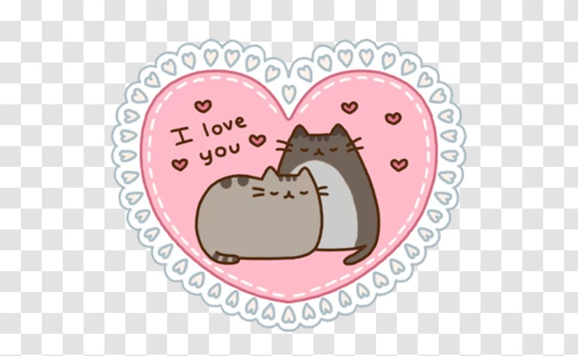 Cat Kitten GIF Pusheen Love - Heart Transparent PNG