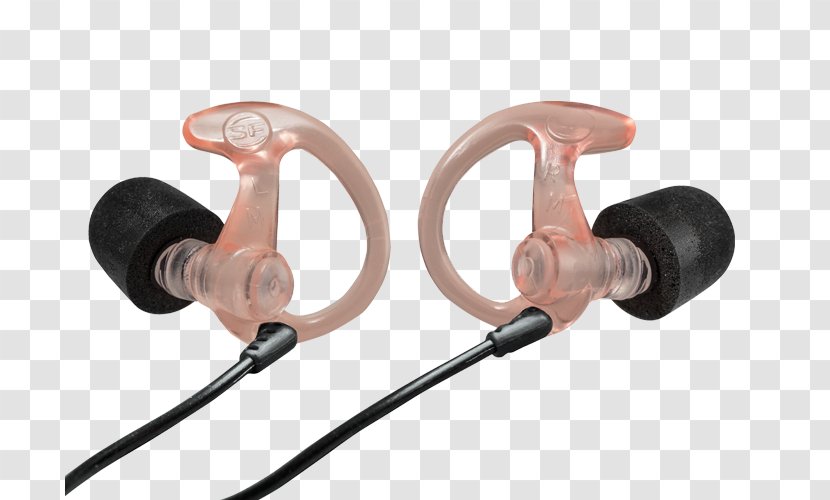 SureFire Headphones Noise Earplug Hearing Protection Device - Decibel Transparent PNG