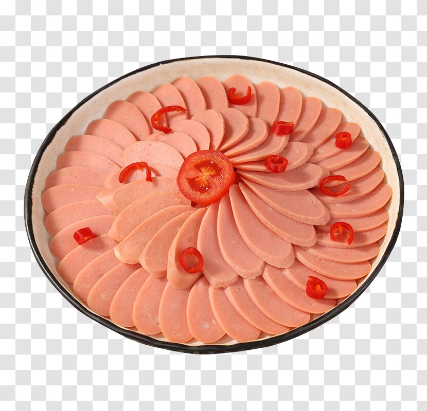 Sausage Ham Breakfast Meat - Sliced ​​ham Transparent PNG