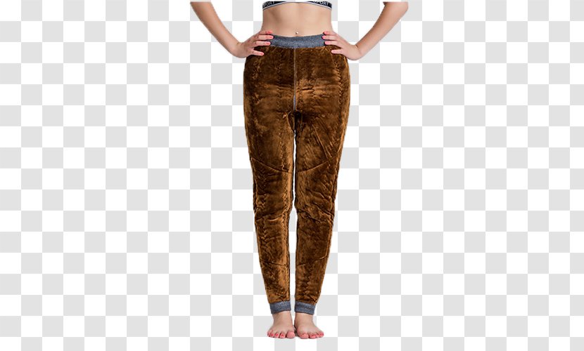 Trousers Waist Yard Leggings - Abdomen - Camel Men And Women Winter Warm Pants Plus Thick Mast Yards Transparent PNG