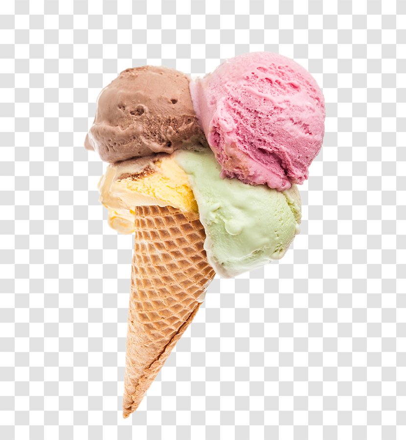Ice Cream Cones Sorbet Gelato Neapolitan - Dairy Product Transparent PNG