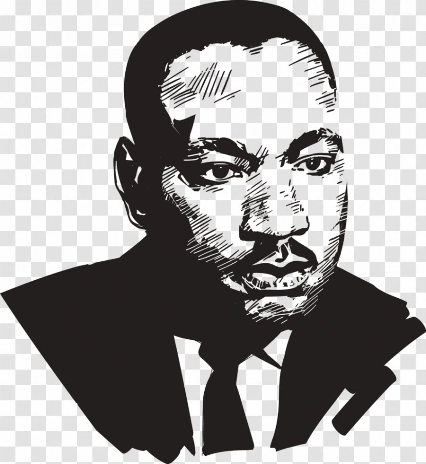 Martin Luther King Jr. Day African-American Civil Rights Movement Words Of King, Jr I Have A Dream - Monochrome - United States Transparent PNG