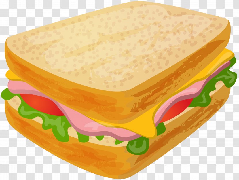 Fast Food Toast Sandwich Ham And Cheese Clip Art Transparent PNG