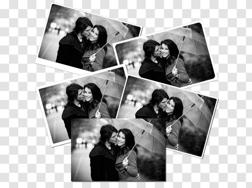 Black And White Photographic Paper Photography - Color - Romance Transparent PNG