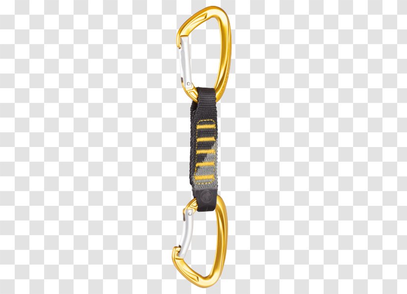 Quickdraw Rock-climbing Equipment Mammut Sports Group Carabiner - Rope - Bent Tip Transparent PNG