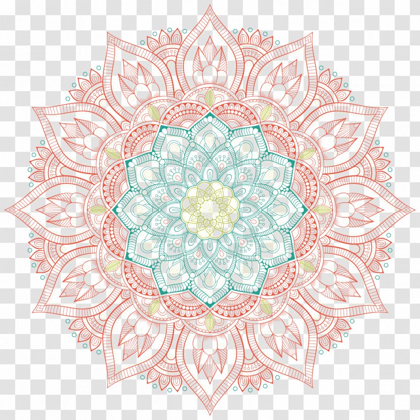 Circle Motif Pattern - Symmetry - Vintage Circular Transparent PNG