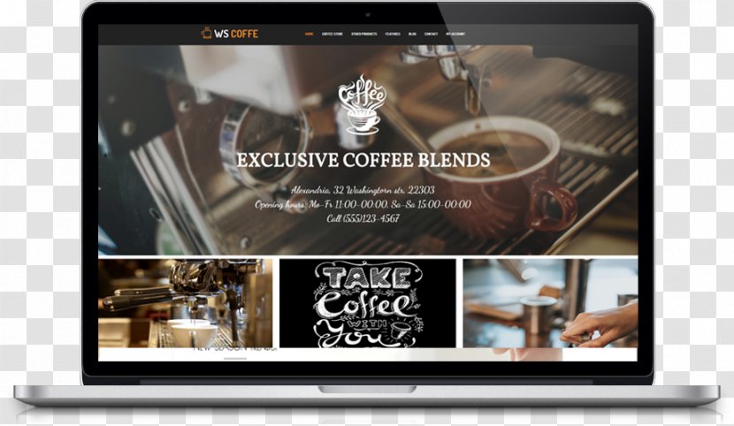 Coffee Cafe WordPress Web Template System - Caf%c3%a9 Day - Theme Transparent PNG