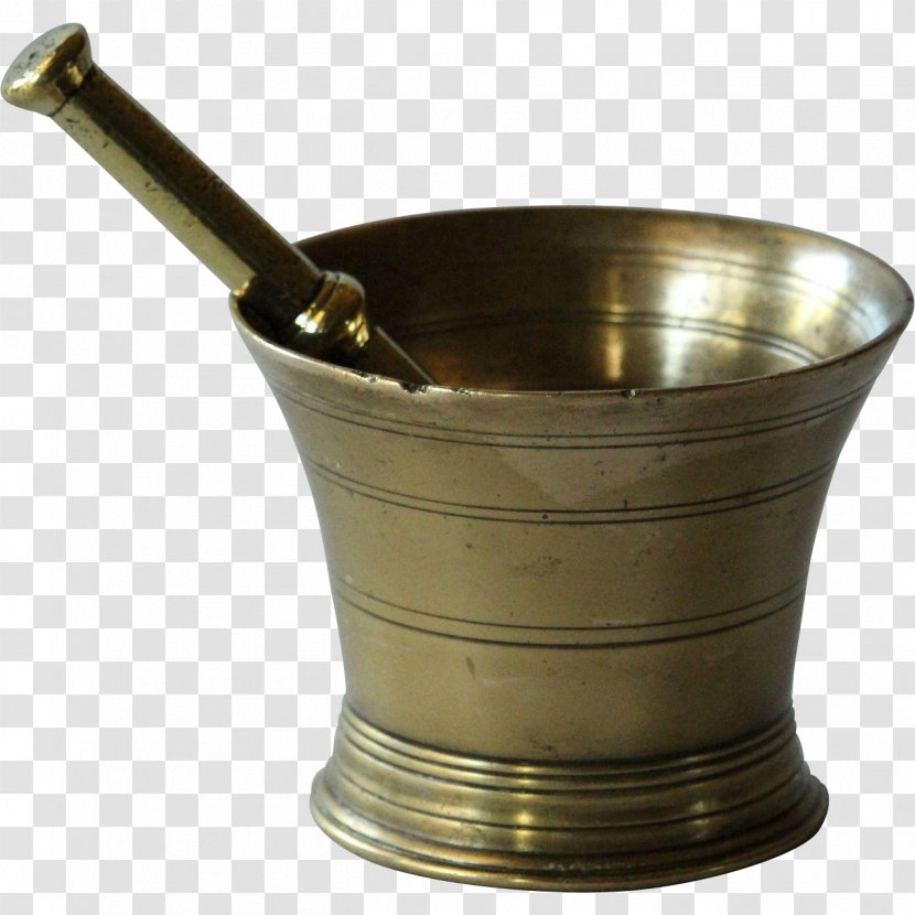 Mortar And Pestle Brass Antique Bronze - Apothecary Transparent PNG