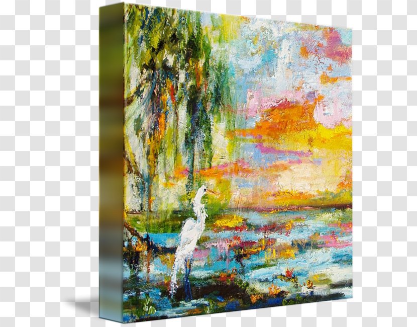 Oil Painting Acrylic Paint Okefenokee Swamp - Printing Transparent PNG