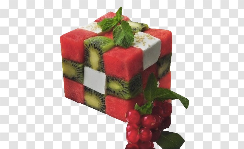 Fruit Salad Delicatessen Food Presentation Cube - Beautiful Couple Transparent PNG