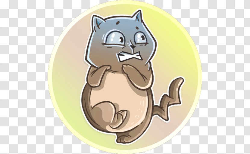 Whiskers Cat Sticker Mammal Telegram - Dog Like Transparent PNG