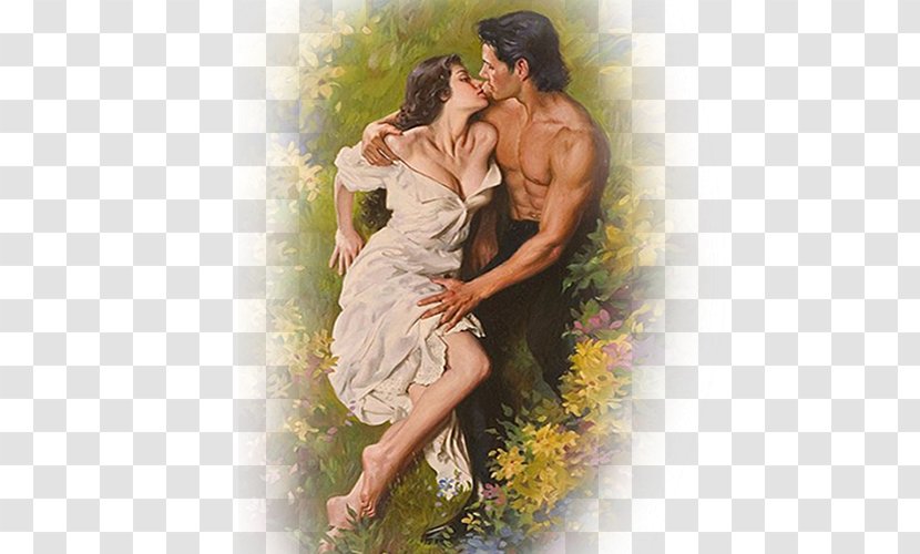 Where Dreams Begin Love Reading Novel Wattpad - Painting - Vintage Couple Transparent PNG