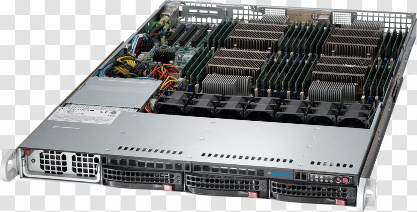 Intel Xeon Computer Servers Rack Unit Central Processing - Electronic Device - Server Transparent PNG
