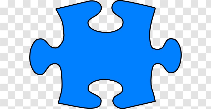 Jigsaw Puzzle Clip Art - Electric Blue - Piece Vector Transparent PNG