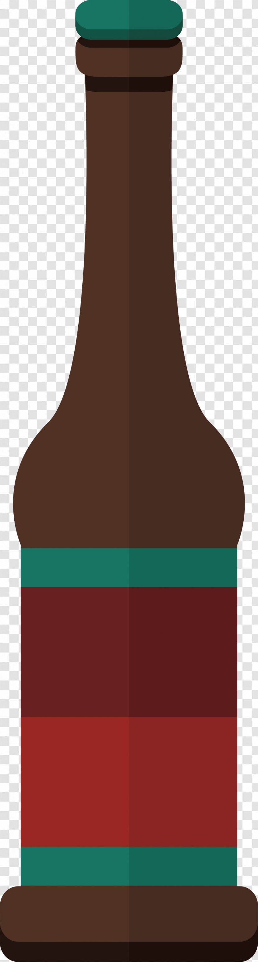 Wine Beer Bottle - Drawing - Cartoon Design Transparent PNG