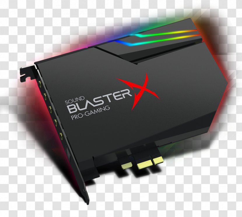 Sound Blaster X-Fi Cards & Audio Adapters Creative Technology BlasterX AE-5 - Computer Component - Headphones Transparent PNG