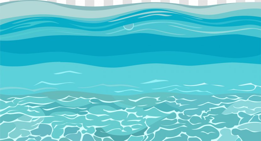 Water Resources Ocean Sky Turquoise Pattern - Aqua - Blue Fresh Sea Transparent PNG