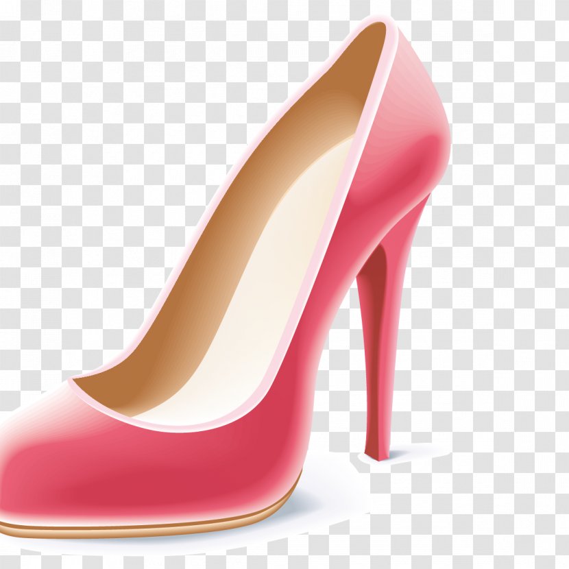 High-heeled Footwear Shoe Stiletto Heel Icon - Pink - Ms. Shoes Transparent PNG