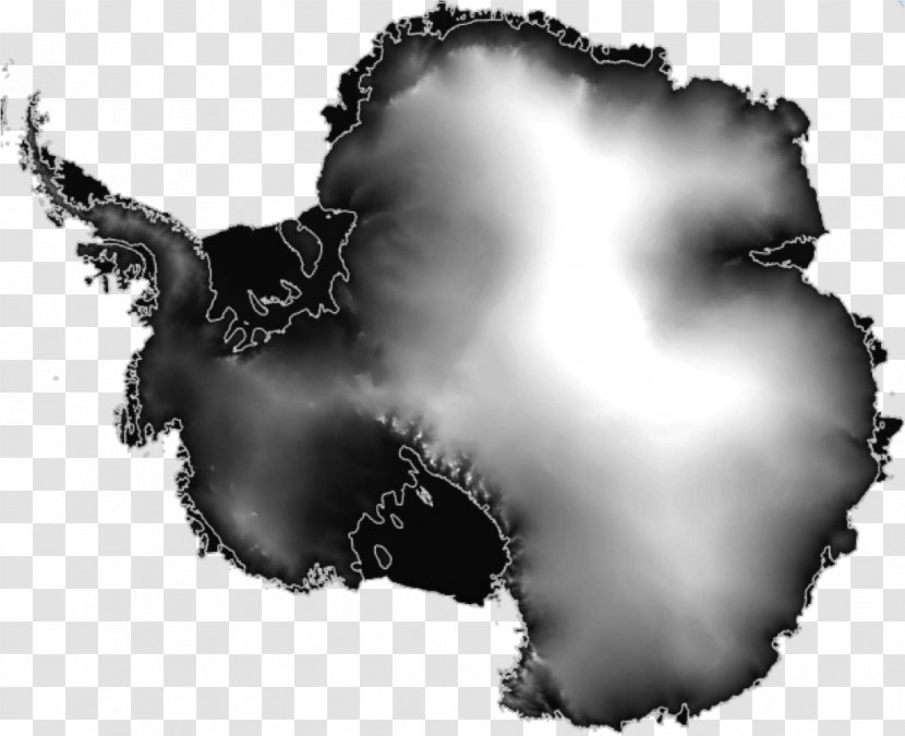 West Antarctica Flat Earth Map - Topographic Transparent PNG
