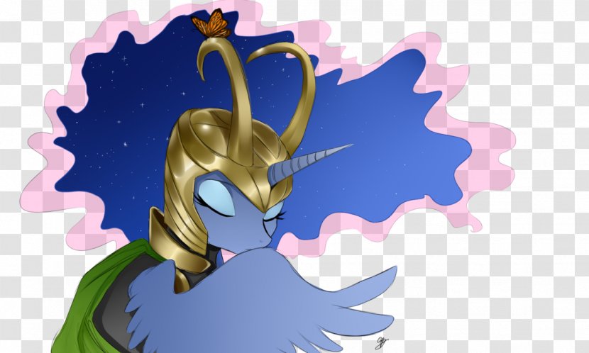 Pony Princess Luna DeviantArt Character - Watercolor - Loki Transparent PNG