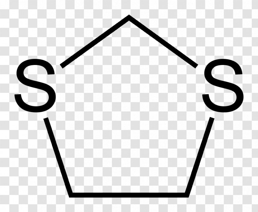 Dioxolane Dithiane Chemical Compound Heterocyclic Acetal - Triangle - Skeleton Transparent PNG
