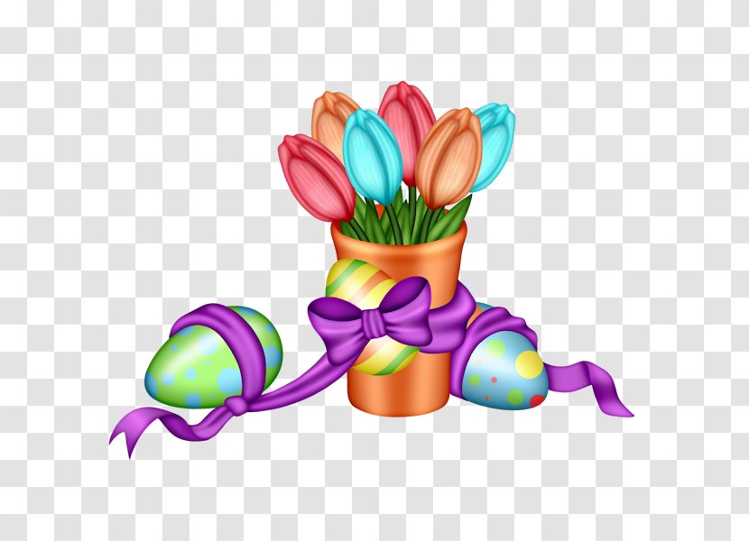 Easter Bunny Egg Decorating - Hand-painted Flowers Eggs Transparent PNG
