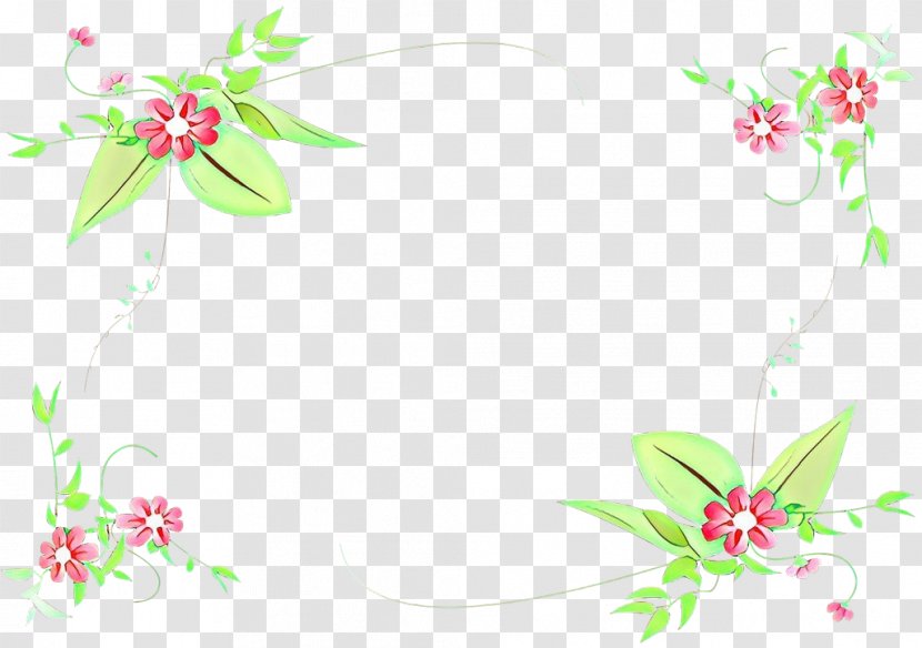 Picture Frame - Pink - Flower Pedicel Transparent PNG