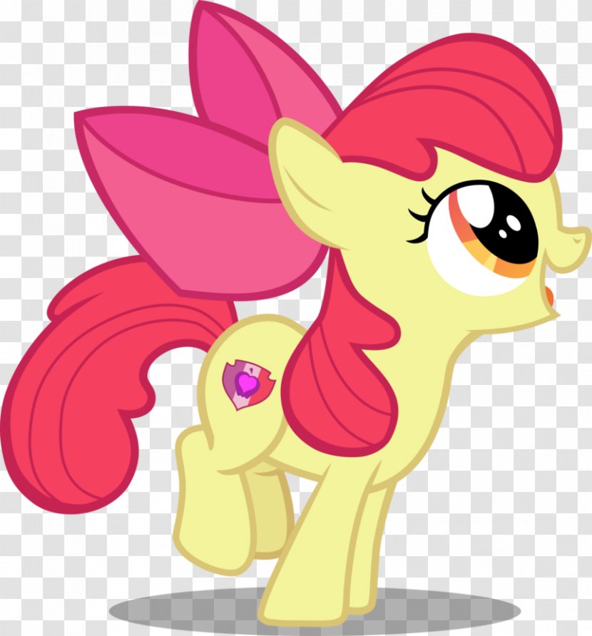 Pony Apple Bloom Sweetie Belle Horse Clip Art - Heart Transparent PNG