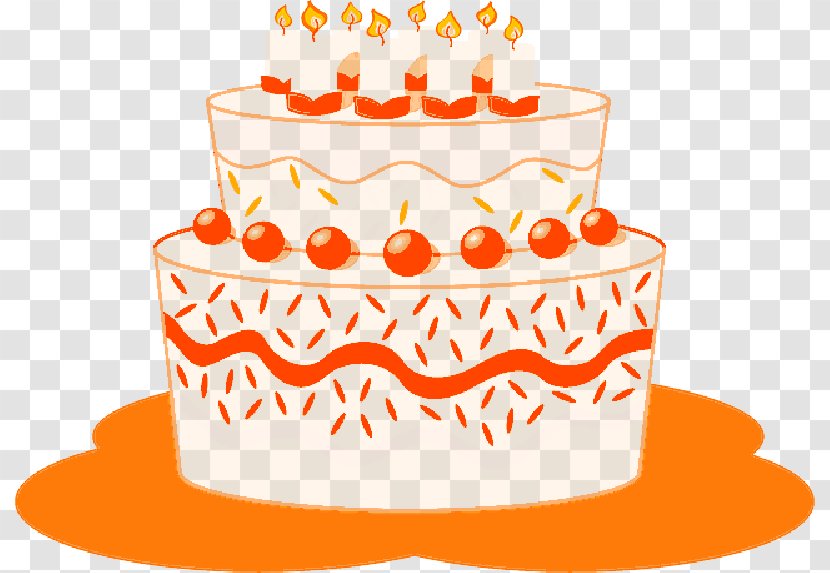 Birthday Cake Clip Art Blog - Decorating - Red Candle Transparent PNG