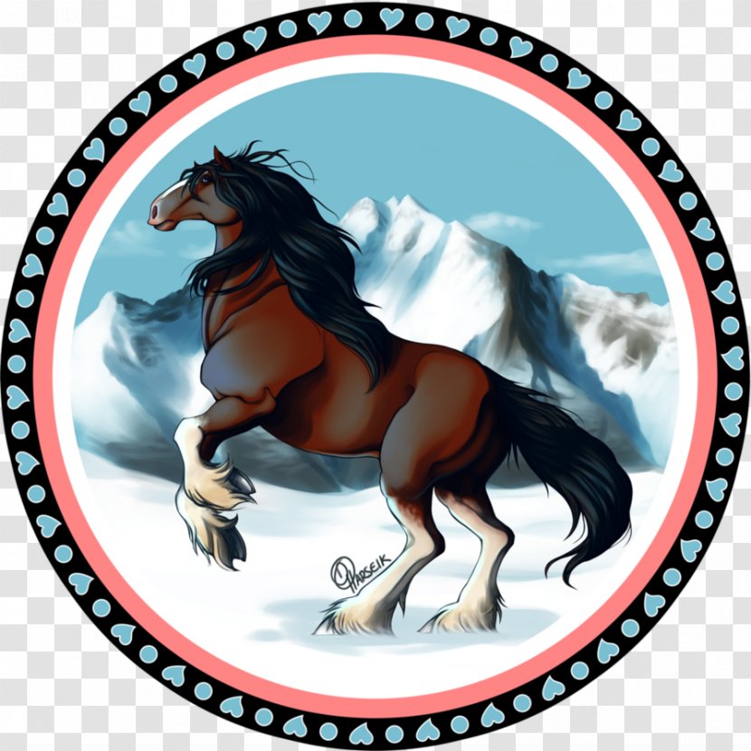 Mustang Stallion Naturism Horse - Alaska Snow Mountains Transparent PNG