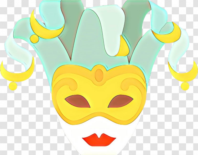 Yellow Head Nose Mask Line - Headgear Costume Transparent PNG