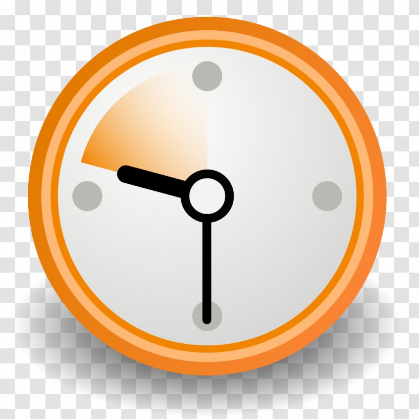 Angle Gauge Product Design Clock - Orange Transparent PNG