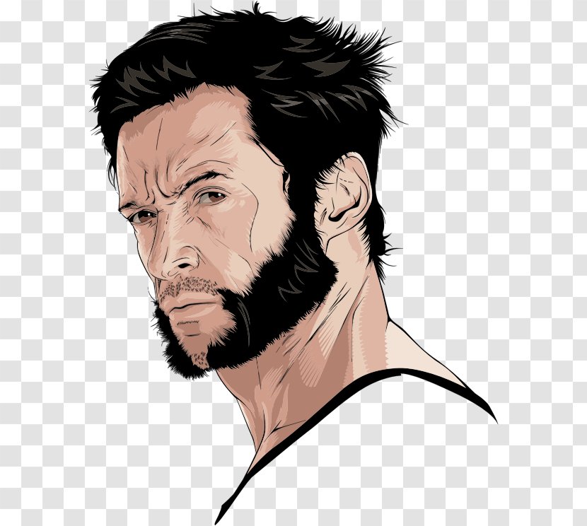 Wolverine Hugh Jackman Logan - Face Transparent PNG