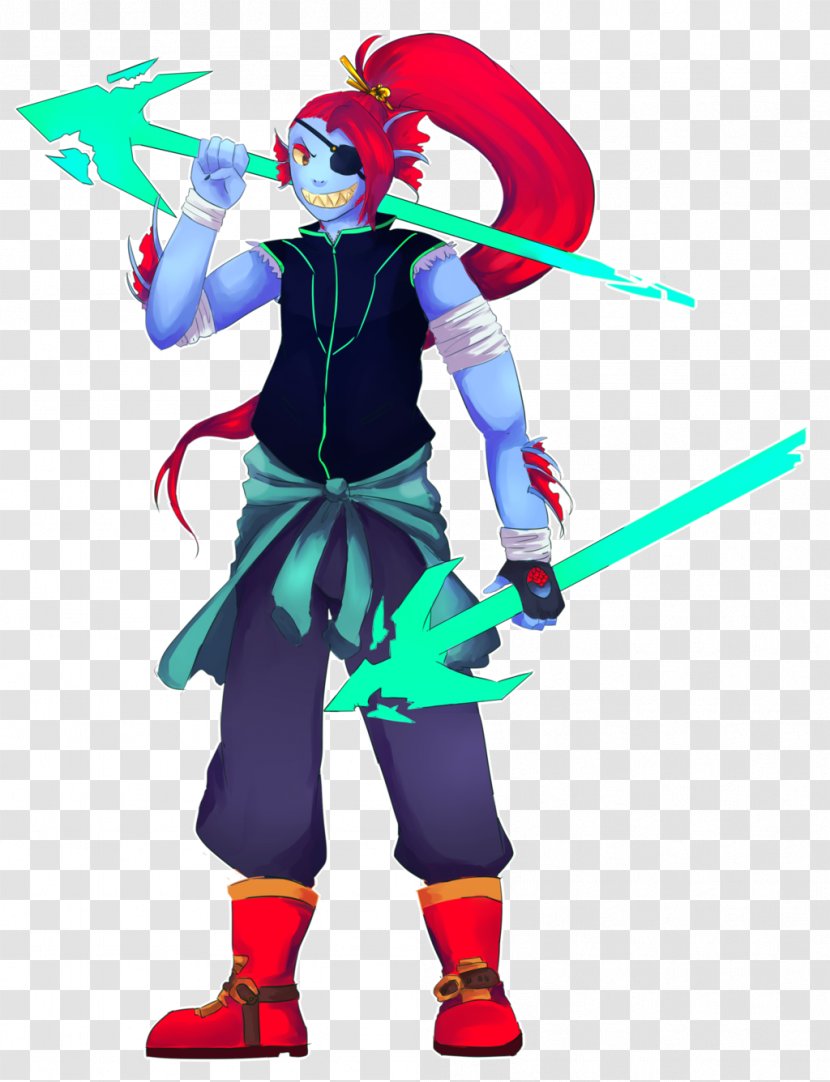 Undertale Dying Light Lucida Sprite Costume - Mythical Creature - Undyne Transparent PNG