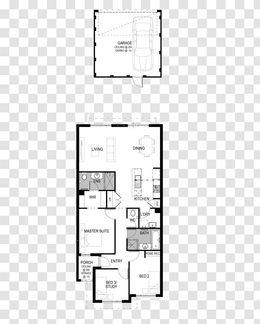 Floor Plan Product Design Pattern - Black - Master Bathroom Ideas Narrow Space Transparent PNG