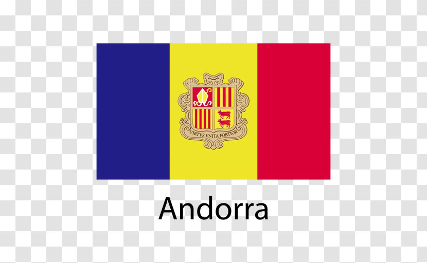 Flag Of Andorra Logo Flags The World - Brand Transparent PNG