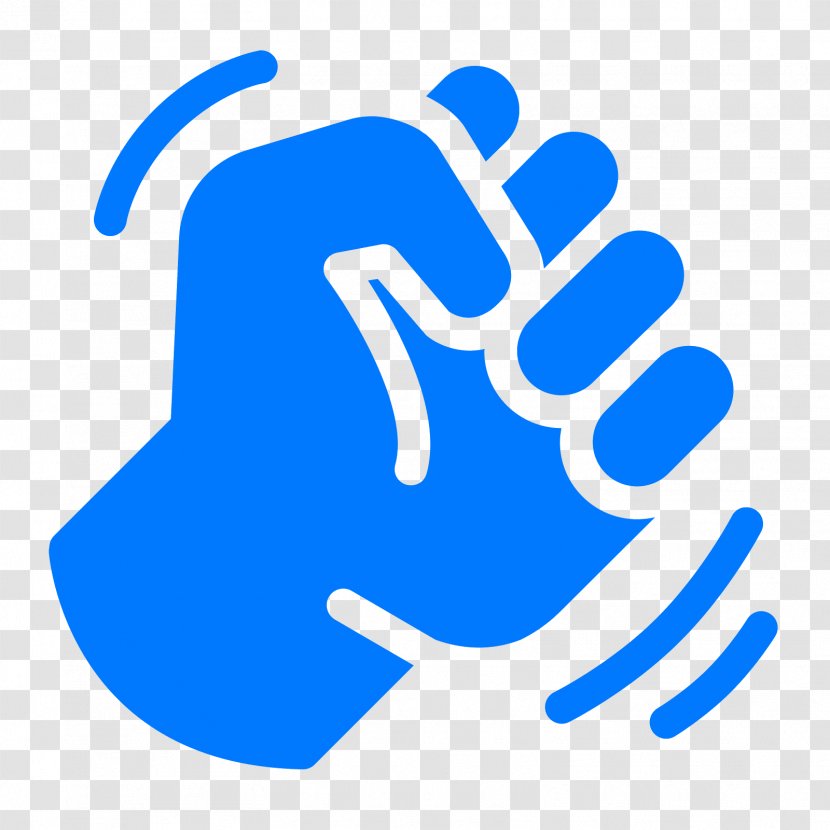 Fist Clip Art - Electric Blue - Quarrel Transparent PNG